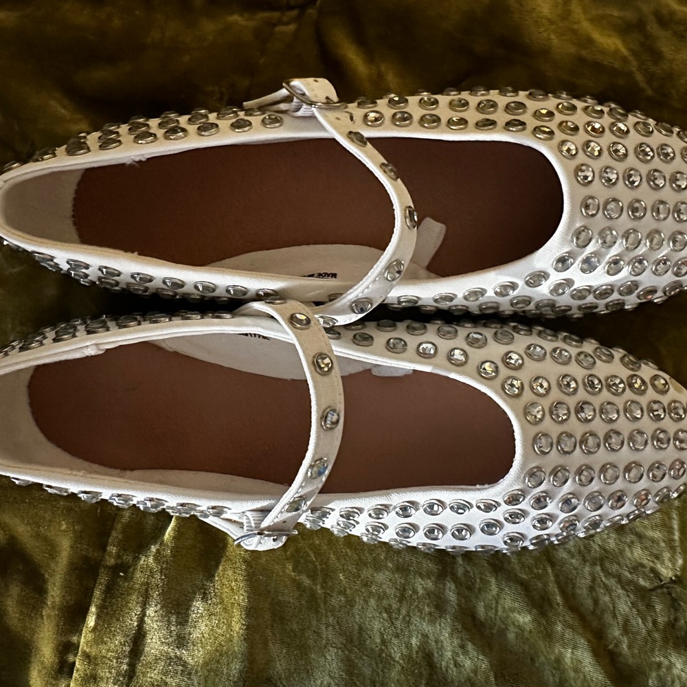 A New Day White Studded Flats
